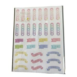 Pen Gear 4 sheets of planner stickers